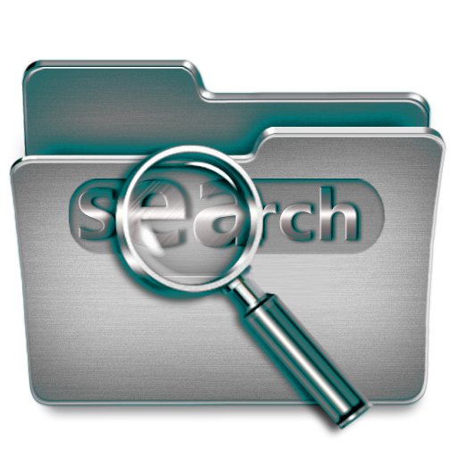 folder with magnifying glass
